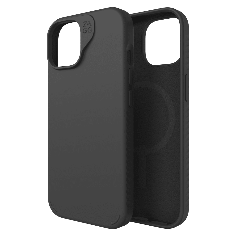 ZAGG, ZAGG Manhattan Snap MagSafe Case pour Apple iPhone 15 / iPhone 14 / iPhone 13 Noir