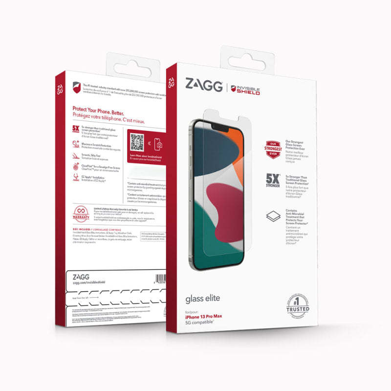 ZAGG, Zagg Invisible Shield Glass Elite Screen Protector iPhone 13 Pro Max 6.7 inch