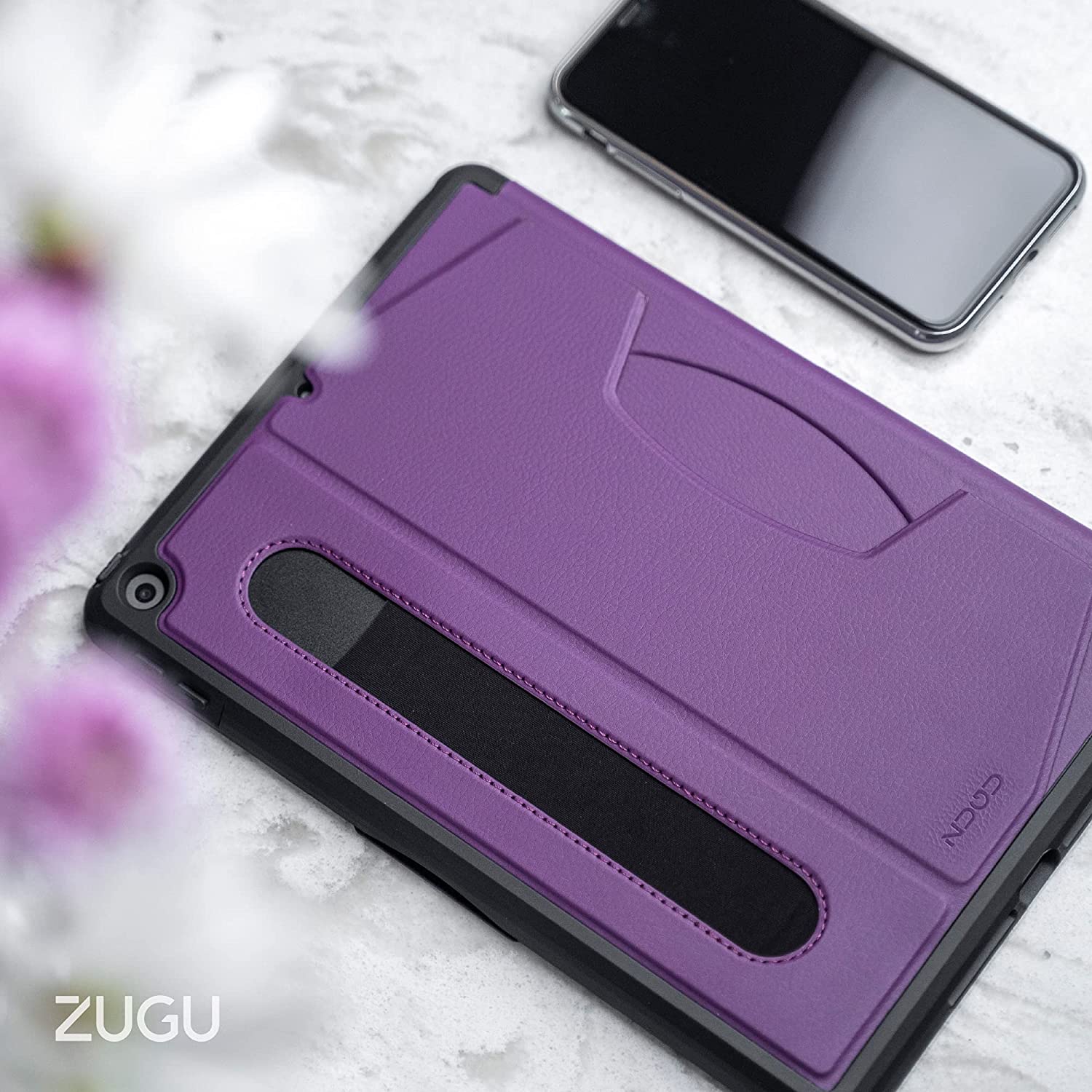 Zugu, Zugu iPad Folio Case Magnetic Stand iPad 7th / 8th / 9th Gen 10.2 inch - Purple